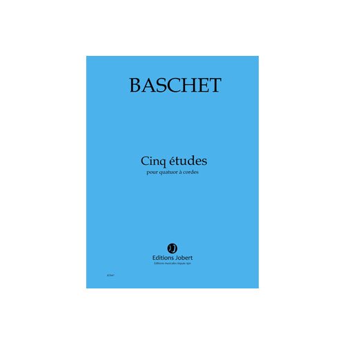 Etudes pour quatuor a cordes (5) --- quatuor a cordes book