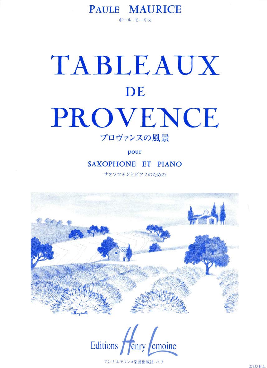 TABLEAUX DE PROVENCE SAXOPHONE & PIANO Books
