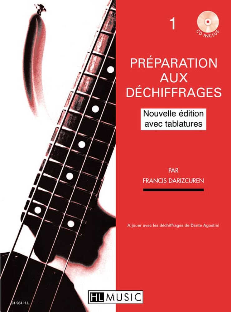PREPARATION AU DECHIFFRAGE VOL.1 ET 2 + CD --- GUITARE BASSE Sheet Music