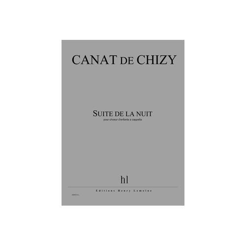 Suite de la nuit --- choeur d'enfants a cappella book
