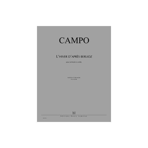 Les saisons francaises - l'hiver d'apres berlioz --- orchestre a cordes book