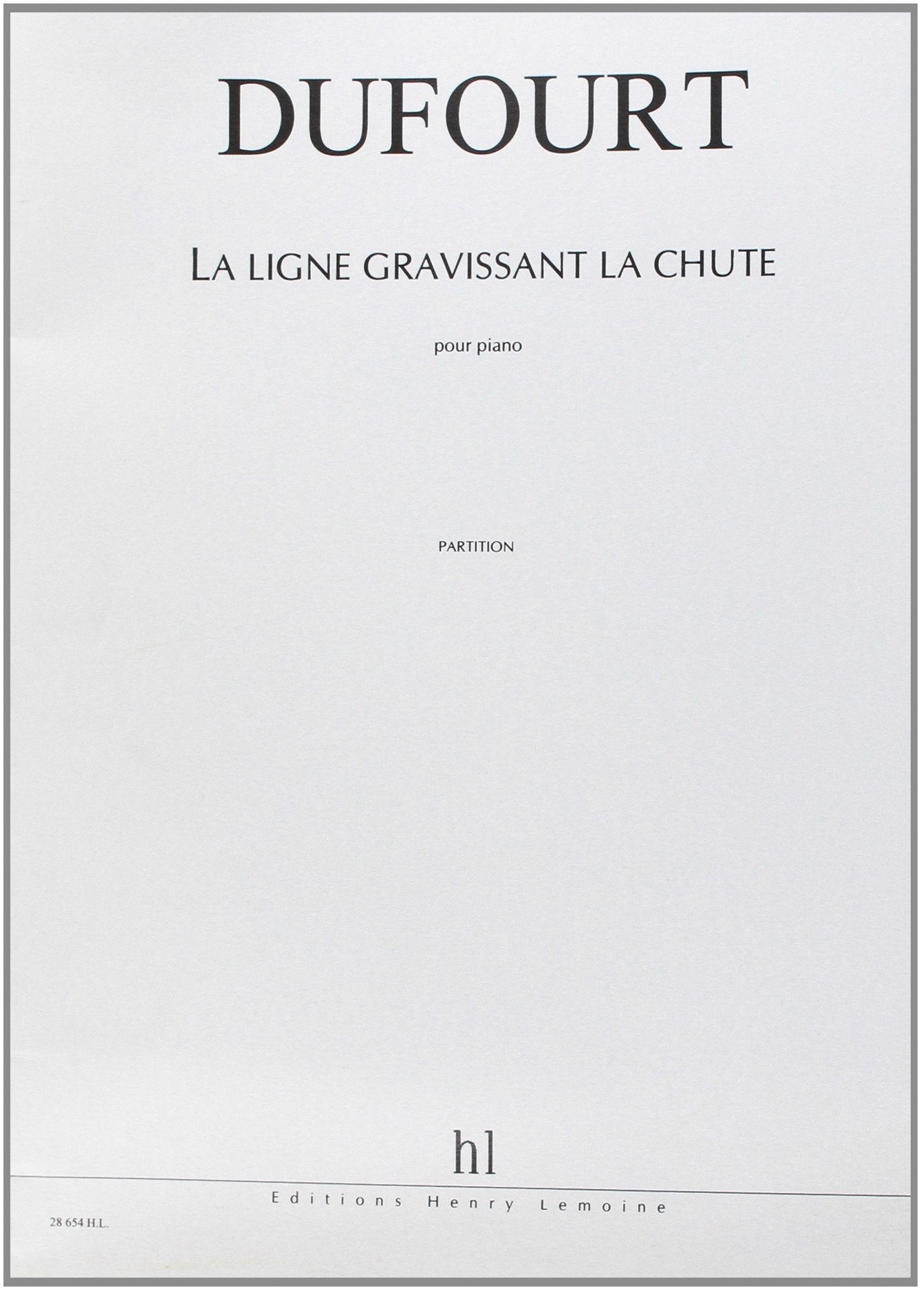 La ligne gravissant la chute - hommage a chopin --- piano book