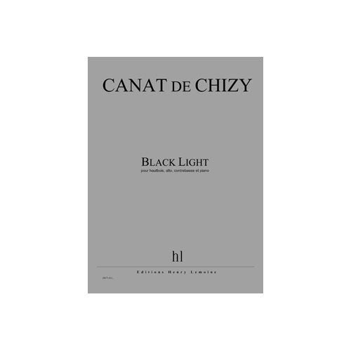 BLACK LIGHT --- HAUTBOIS, ALTO, CONTREBASSE ET PIANO - CONDUCTEUR Sheet Music