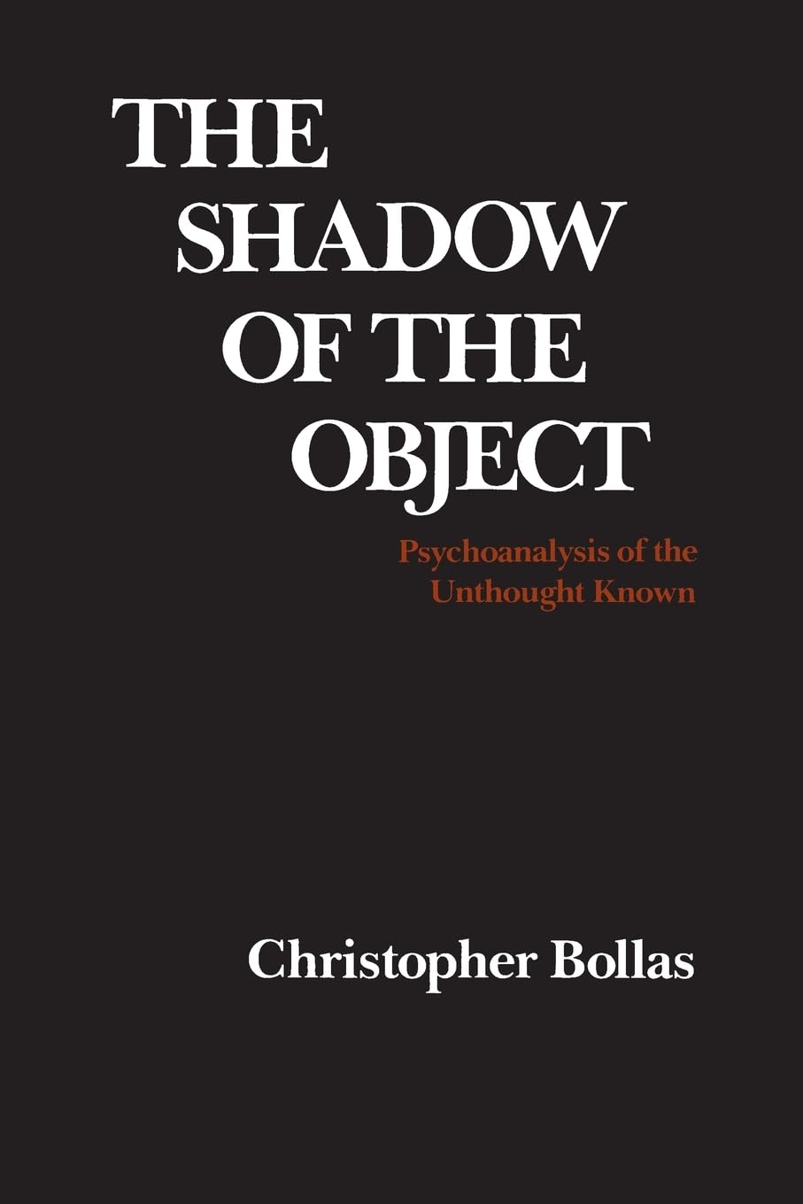 Product Image: Bollas, C: SHADOW OF THE OBJECT
