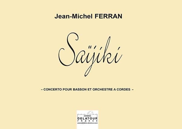 Saijiki - concerto pour basson et orchestre a cordes (materiel) book