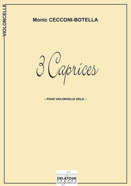 TROIS CAPRICES POUR VIOLONCELLE Arts & Music