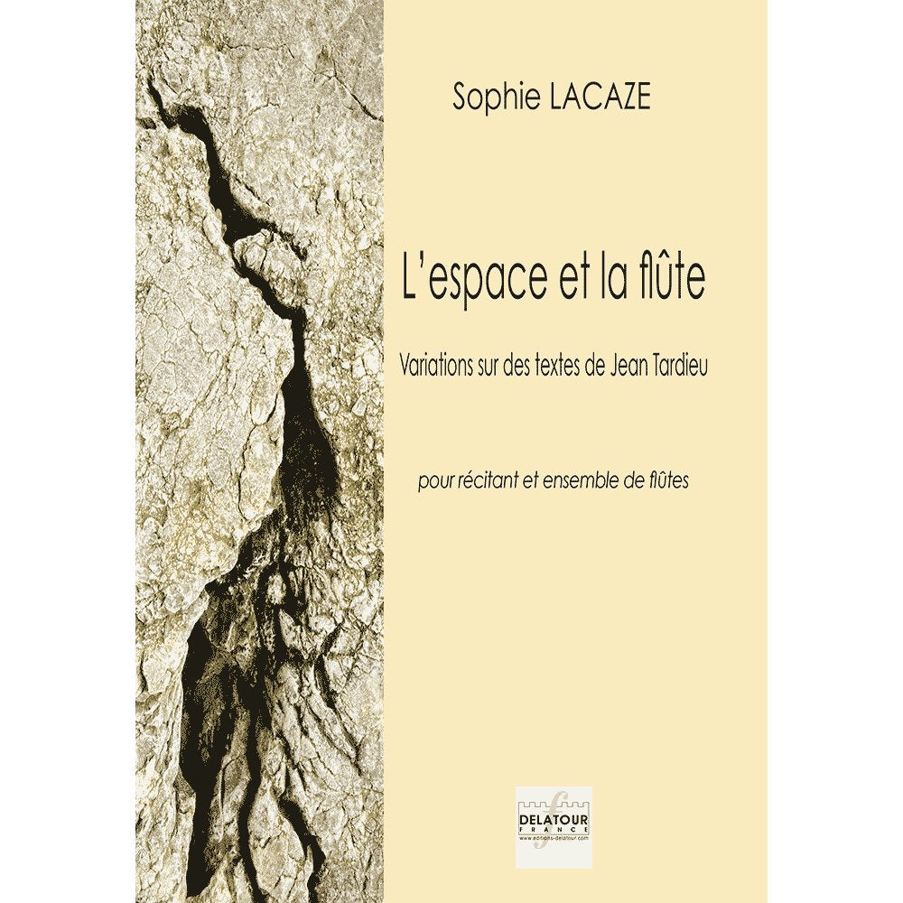 L'espace et la flute pour recitant et ensemble de flutes - (materiel) book
