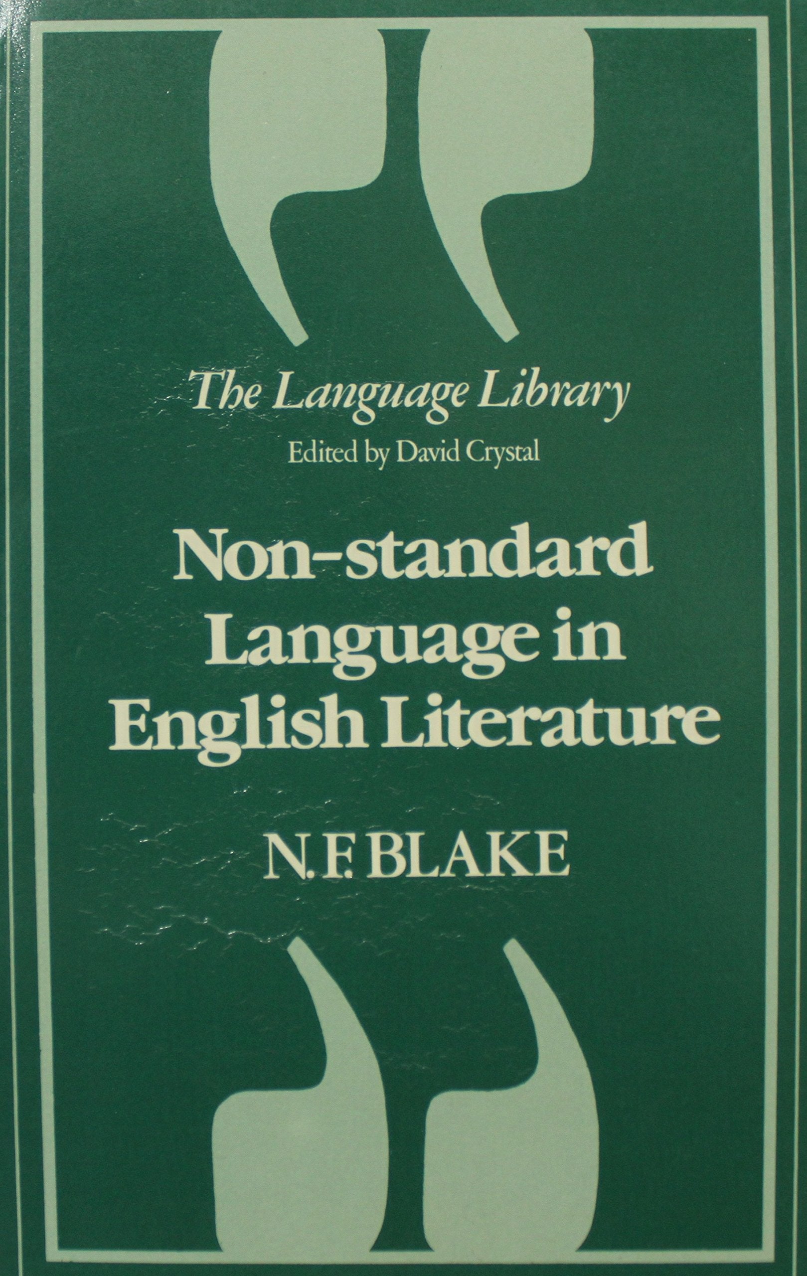 Non-standard Language in English Literature (Language Library) Contemporary literature