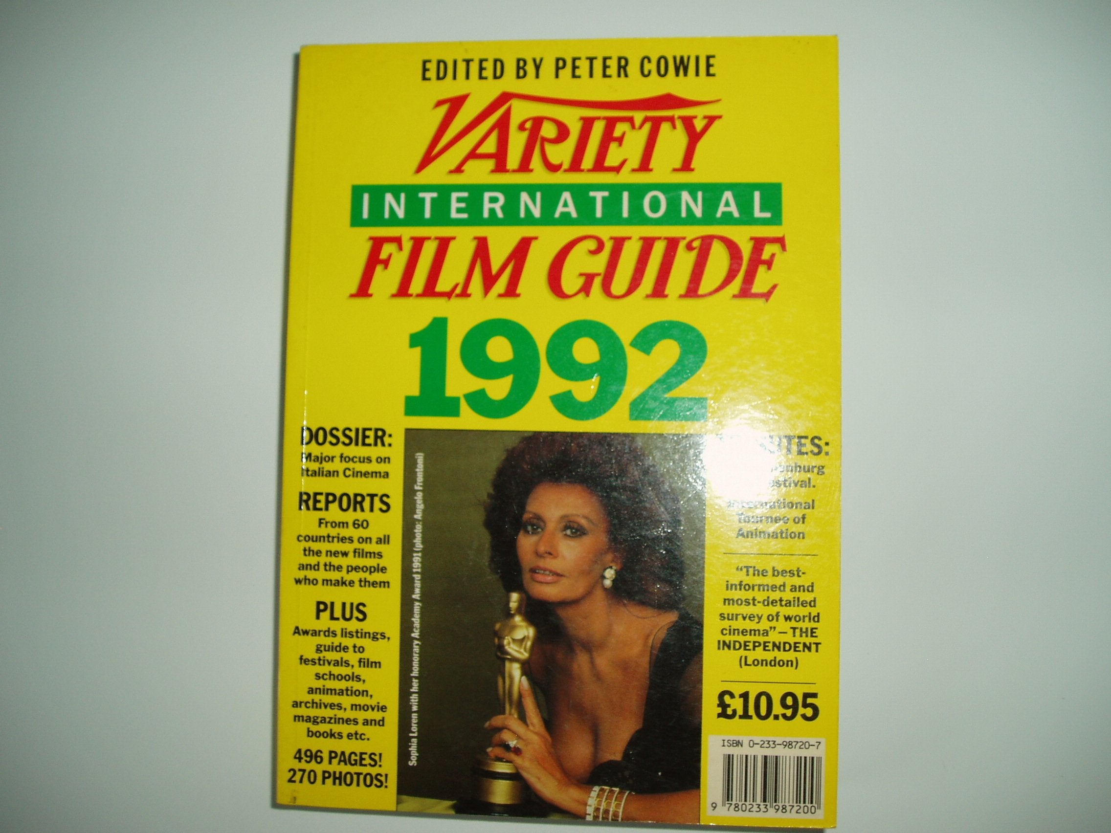 International Film Guide 1992 ("Variety" International Film Guide) Film, Art & Culture