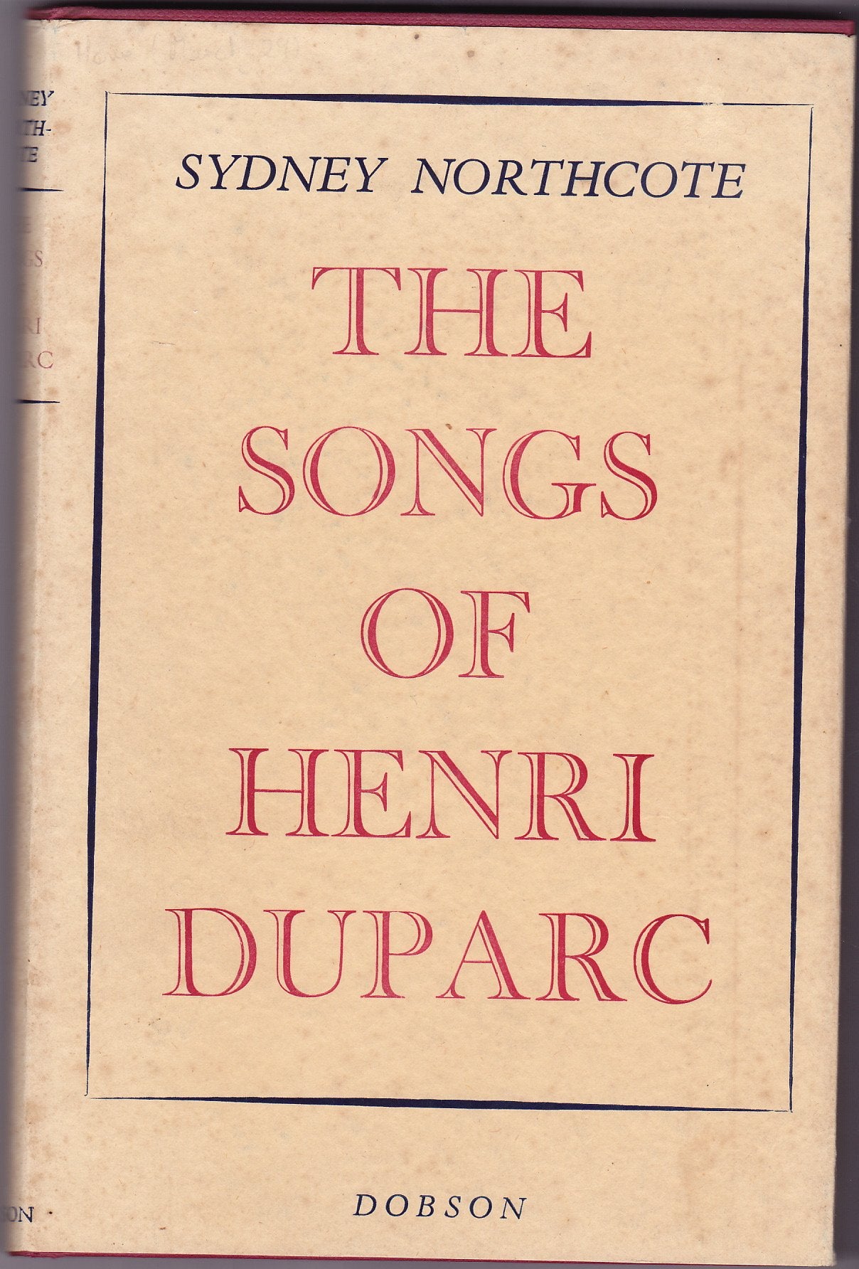 Songs of Henri Duparc Arts & Music