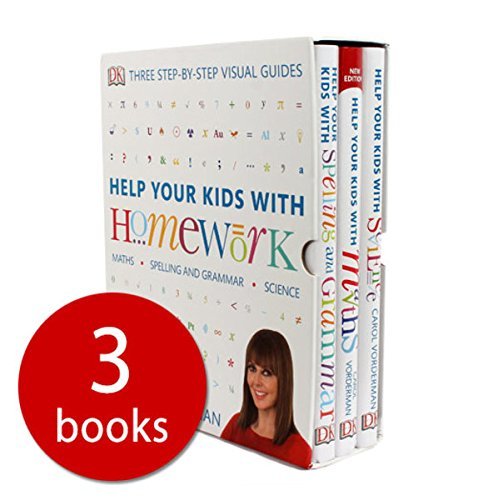DK Help Your kids With Spelling & Grammer Maths Science Collection - 3 Book Box Set book