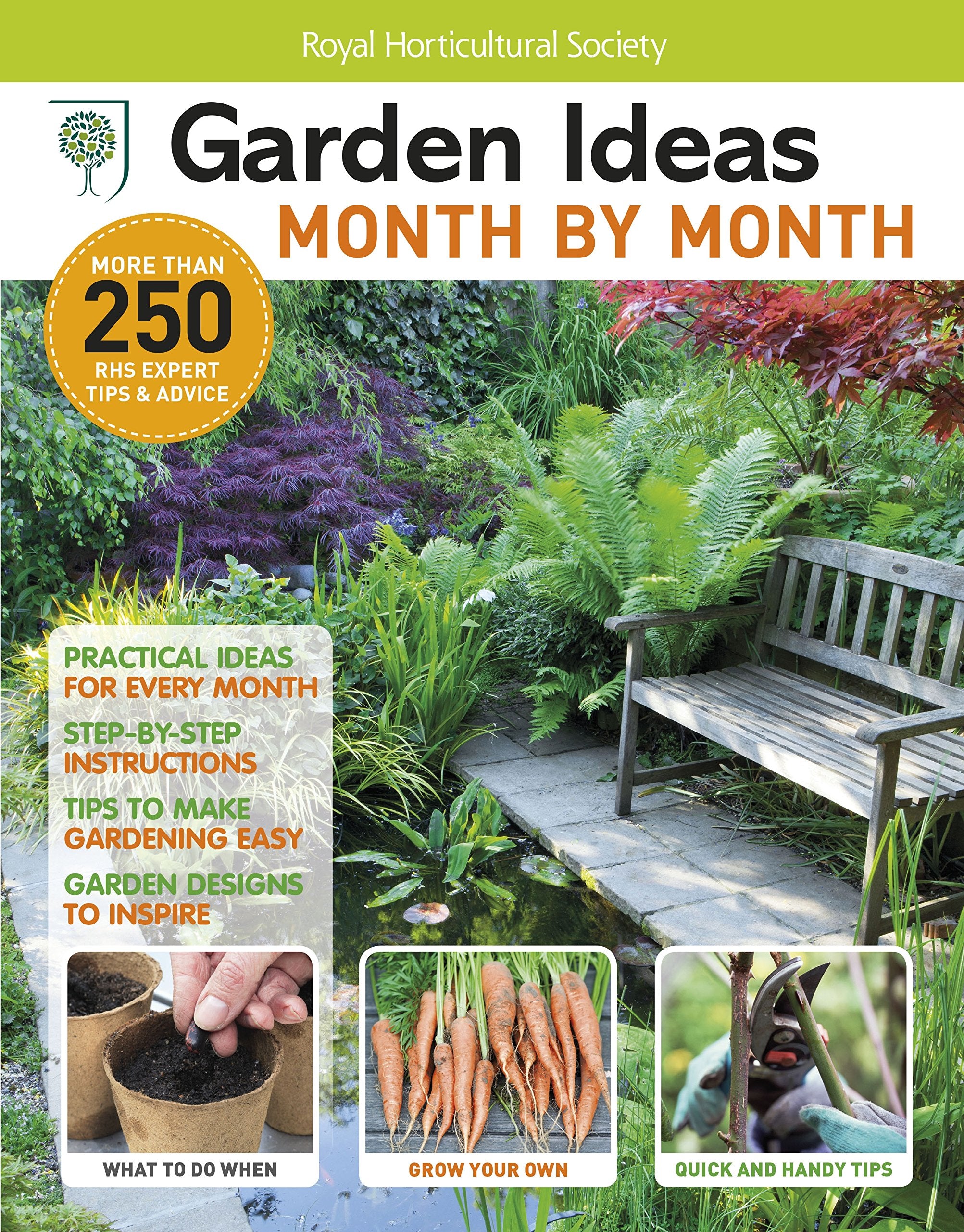 RHS Garden Ideas Month by Month Bookazine book
