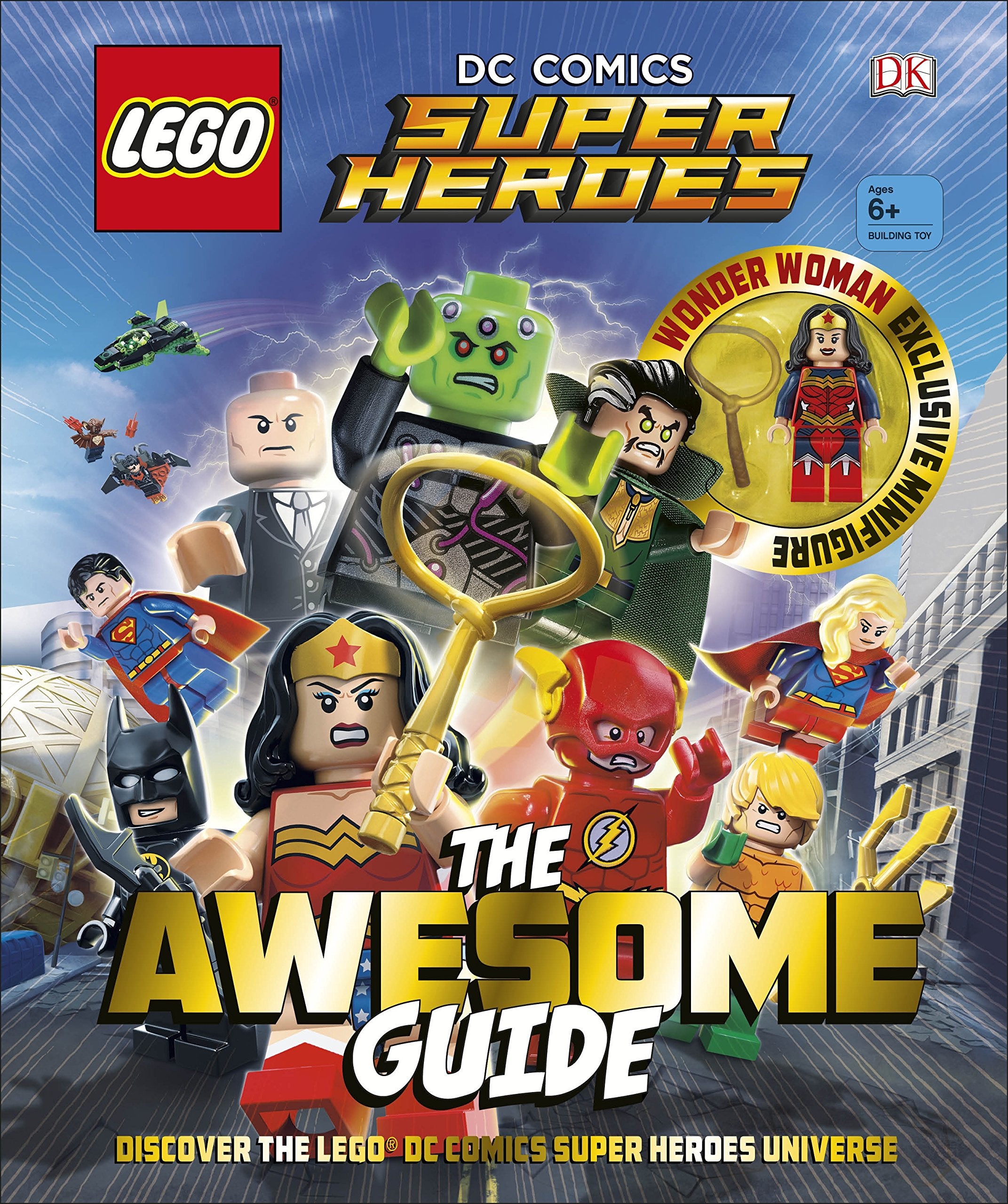 LEGO DC Comics Super Heroes The Awesome Guide: With Exclusive Wonder Woman Minifigure Manga