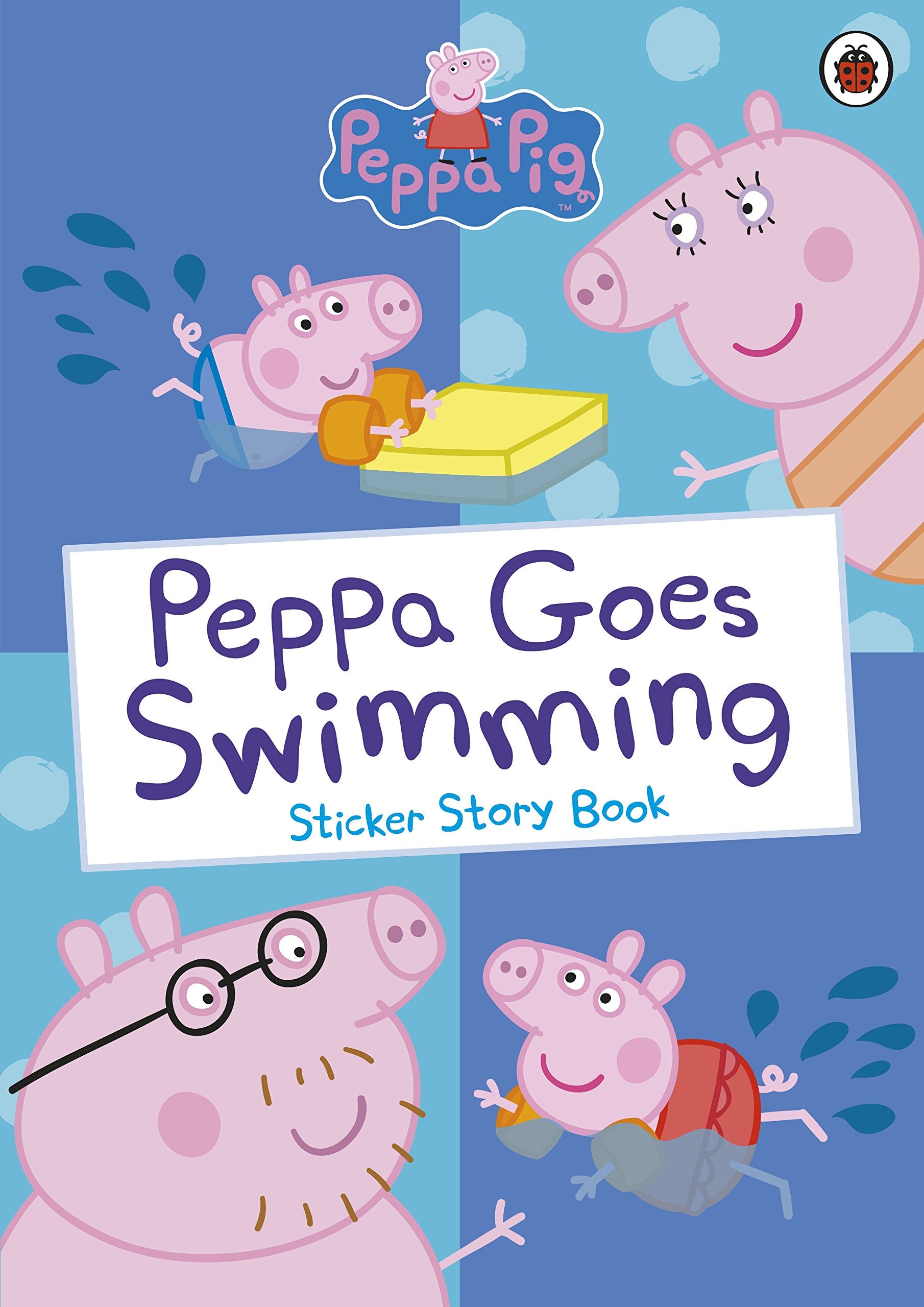 Peppa Pig: Peppa Goes Swimming: Sticker Story Book Novels & Short Stories