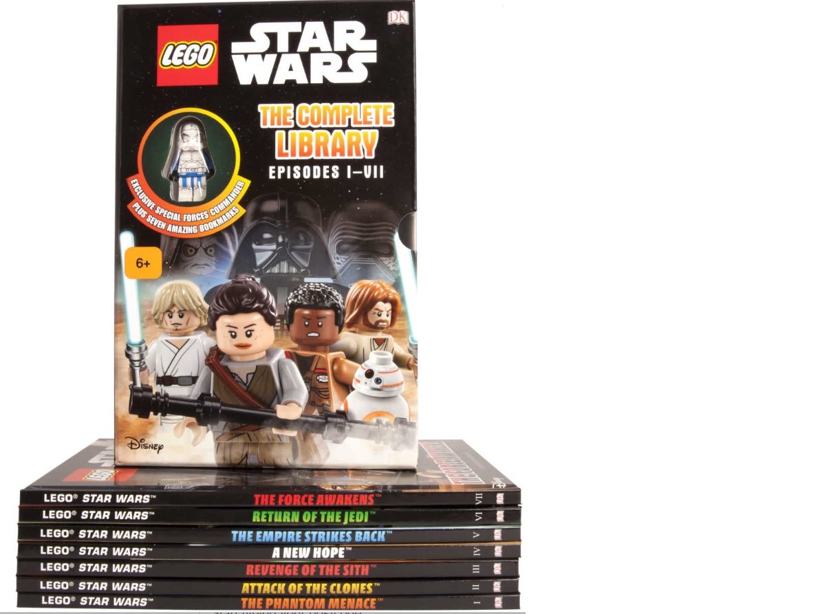 LEGO STARWARS - THE COMPLETE LIBRARY EPISODES 1 - VII & EXCLUSIVE FIGURE book