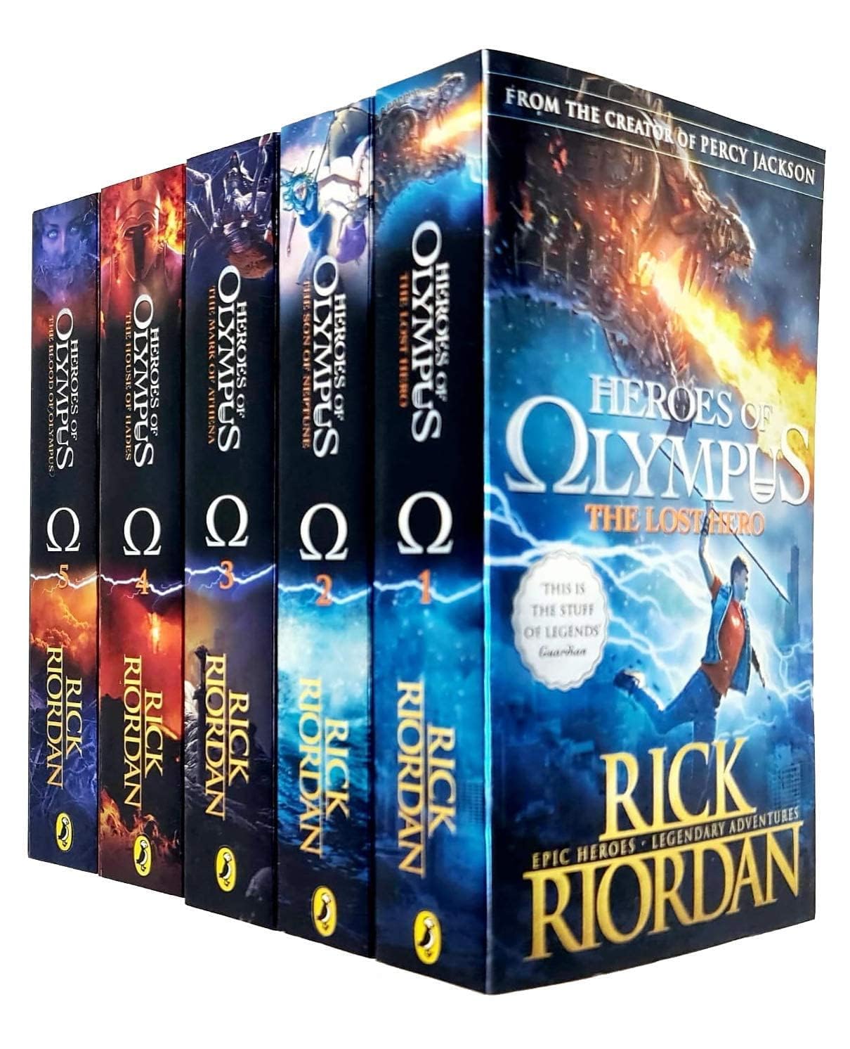 Heroes of Olympus x5 shrinkwrap set Novels & Short Stories