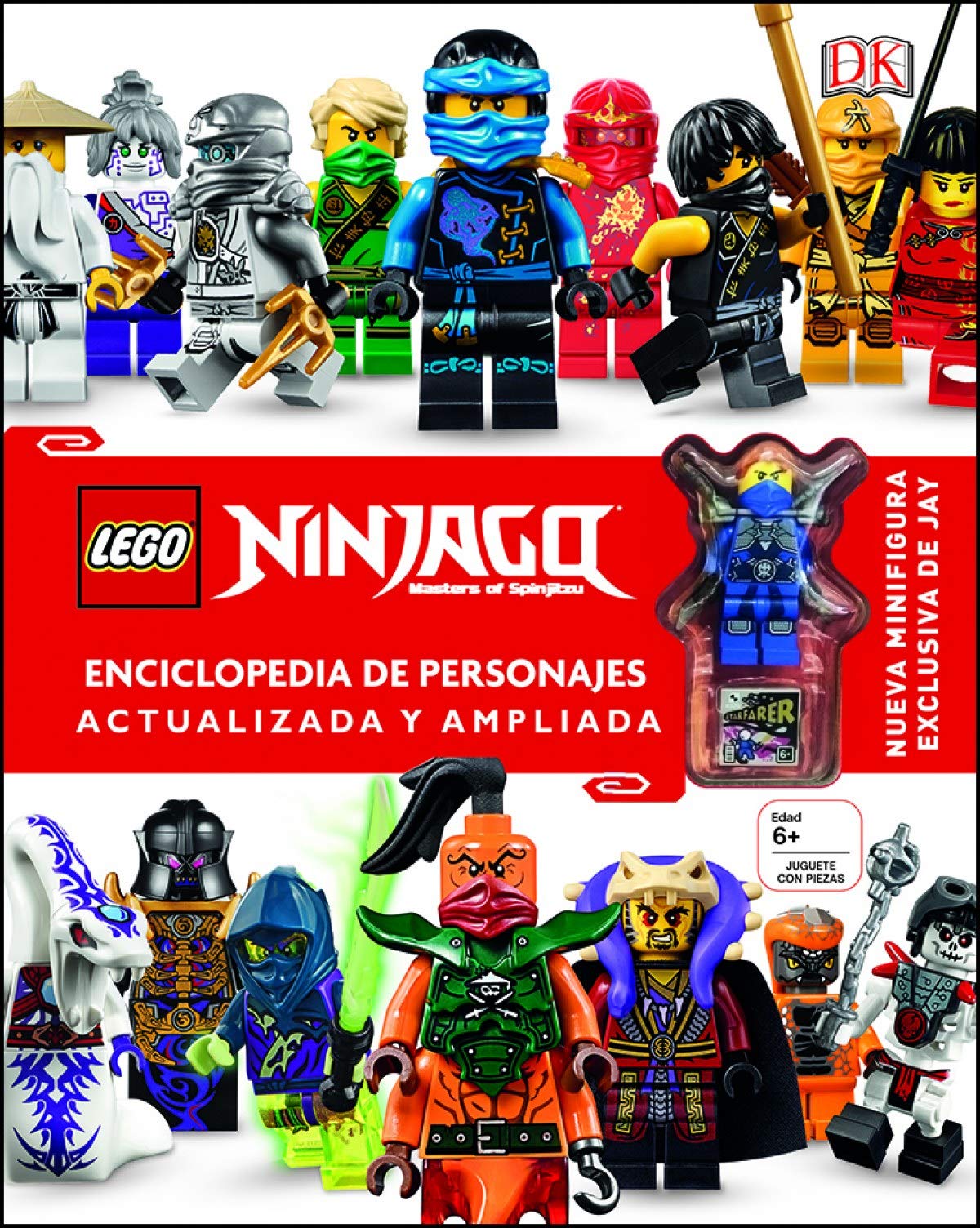 LEGO® Ninjago Enciclopedia de personajes actualizada y ampliada: Incluye una Minifigura exclusiva de Jay book