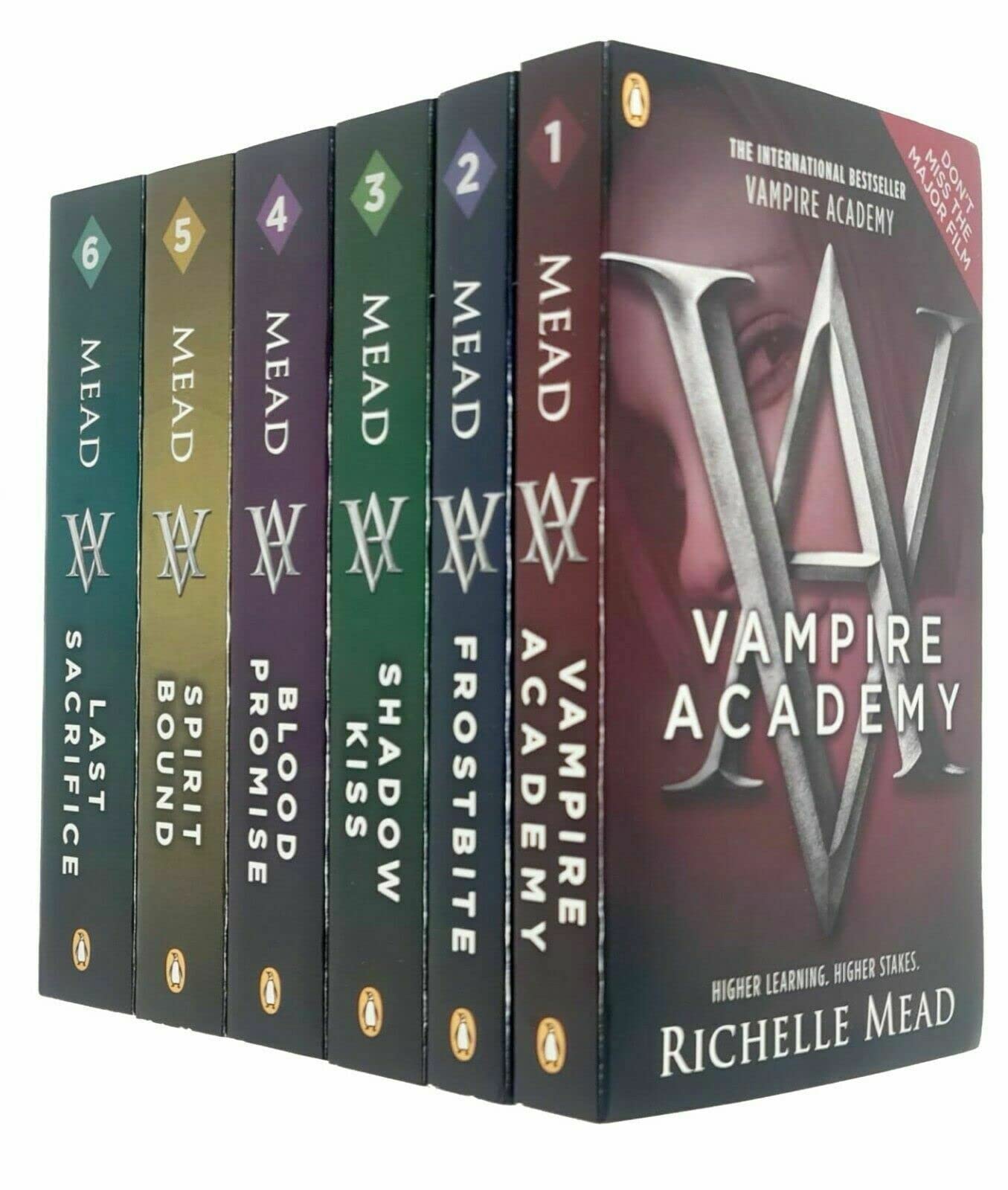 Vampire Academy Series Books 1 - 6 Collection Set by Richelle Mead (Vampire Academy, Frostbite, Shadow Kiss, Blood Promise, Spirit Bound & Last Sacrifice) - Richelle Mead Fantasy & Sci-Fi