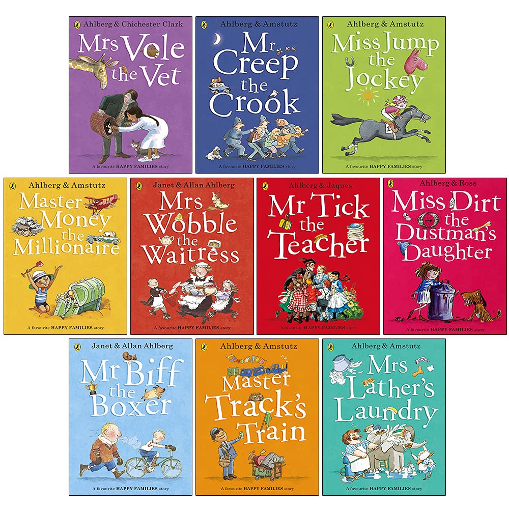 Happy Families Collection 10 Books Set - Allan Ahlberg Novels & Short Stories