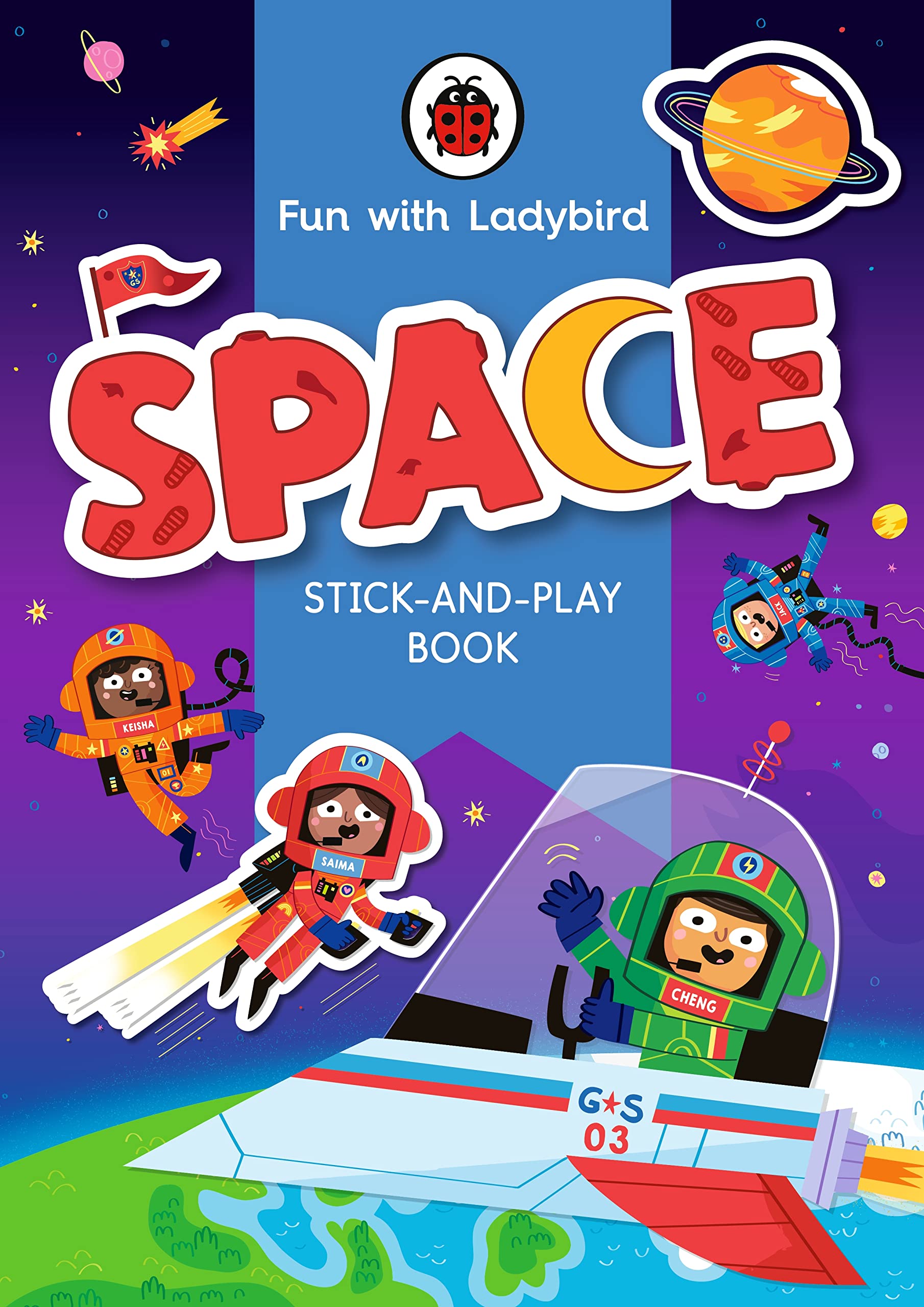 Fun With Ladybird: Stick-And-Play Book: Space: Stickerbuch Tiptoi & Games