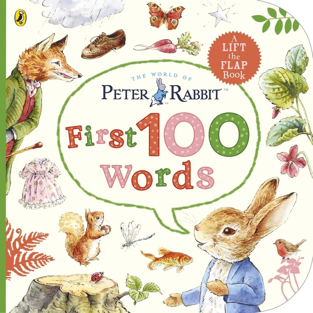 Peter Rabbit Peter's First 100 Words: An early-learning lift-the-flap book for toddlers Health, Nutrition & Fitness