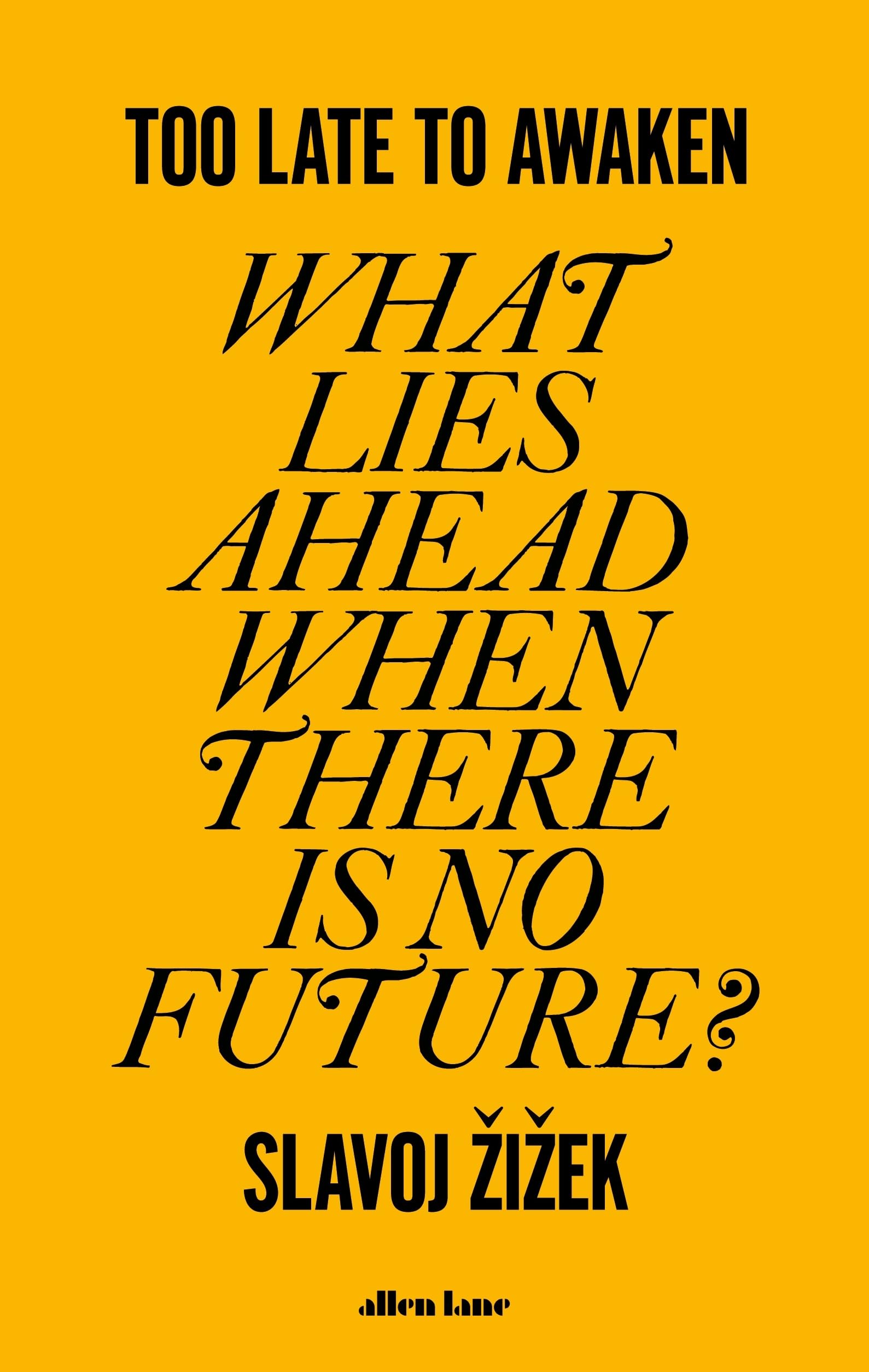 Too Late to Awaken Philosophy