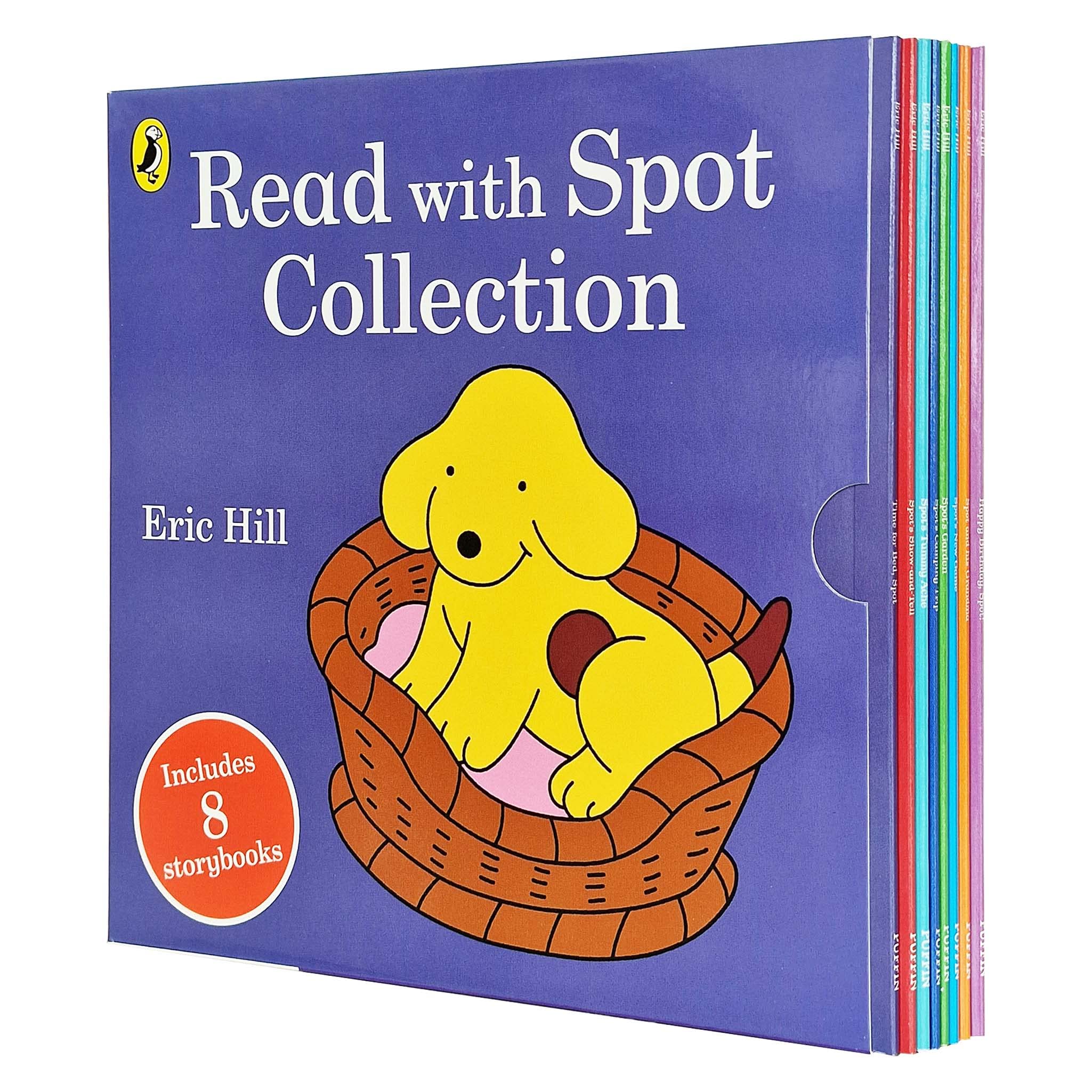 Read with Spot Collection 8 Storybooks Set(Happy Birthday Spot!, Spot and his Grandma, Spot's New Game, Spot's Garden, Spot's Camping Trip, Spot's Tummy Ache, Spot's Show-and-Tell & Time For Bed Spot) Children's books