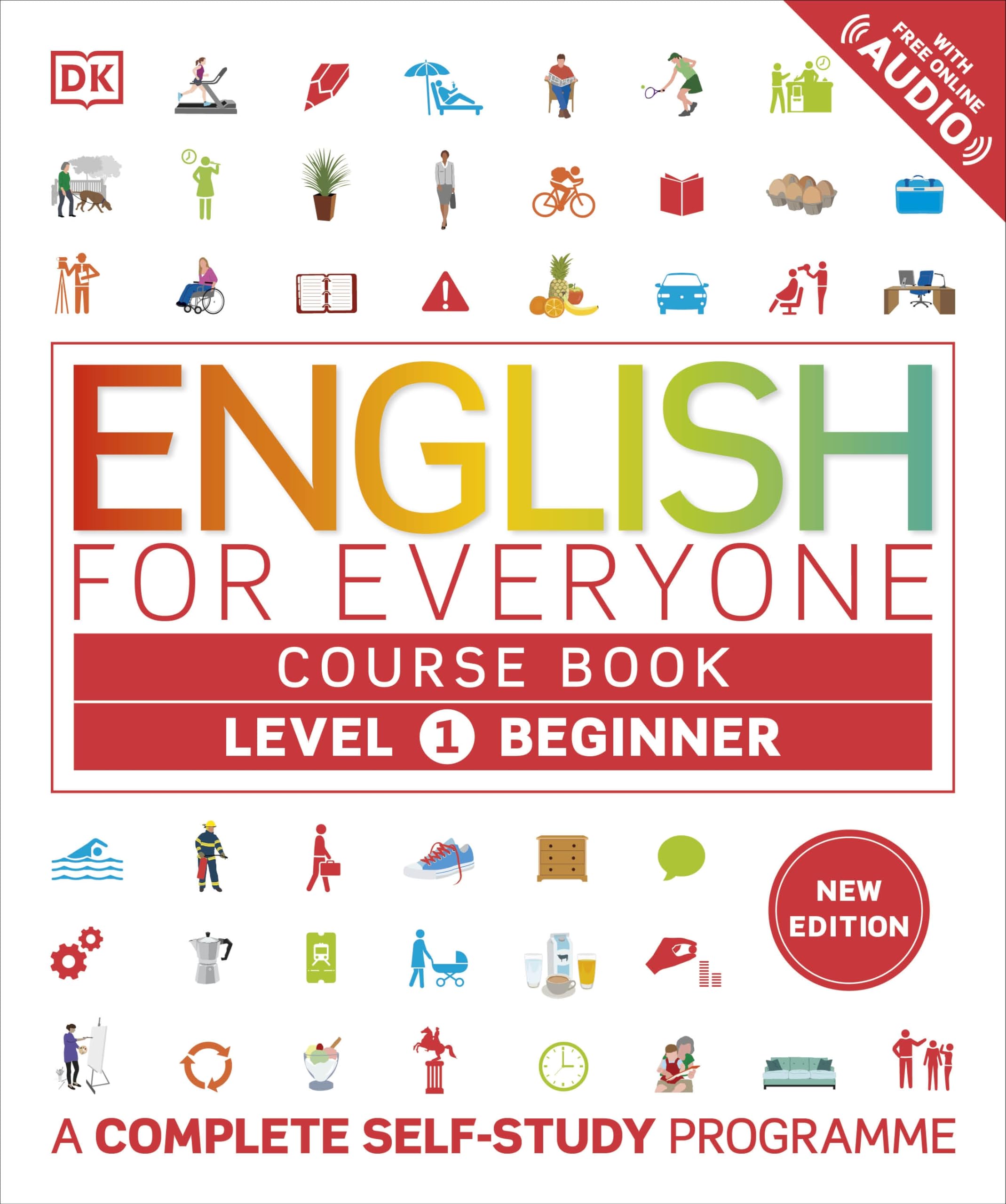 Product Image: English for Everyone Course Book Level 1 Beginner: A Complete Self-Study Programme (DK English for Everyone)