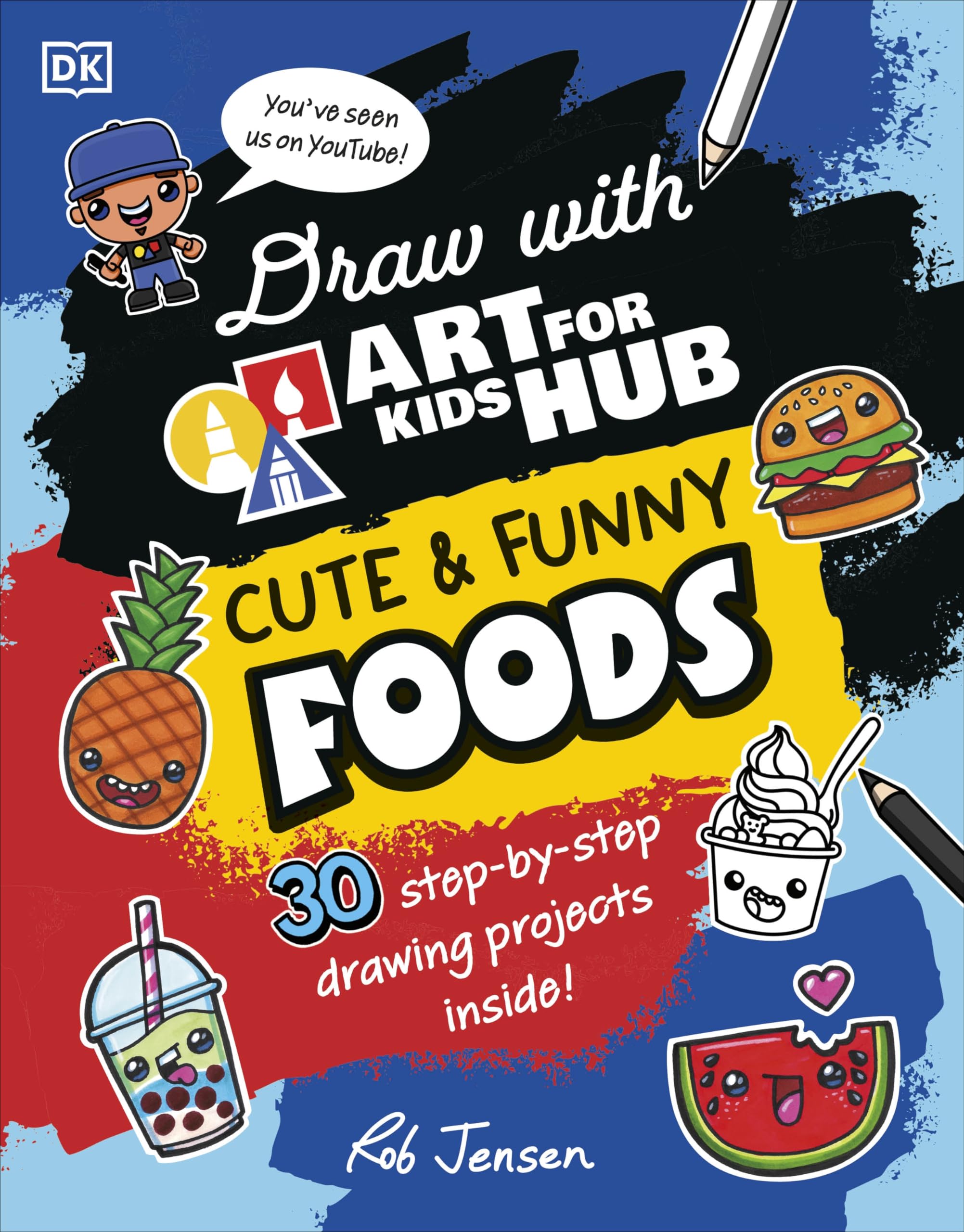 Draw with Art for Kids Hub Cute and Funny Foods Non-fiction