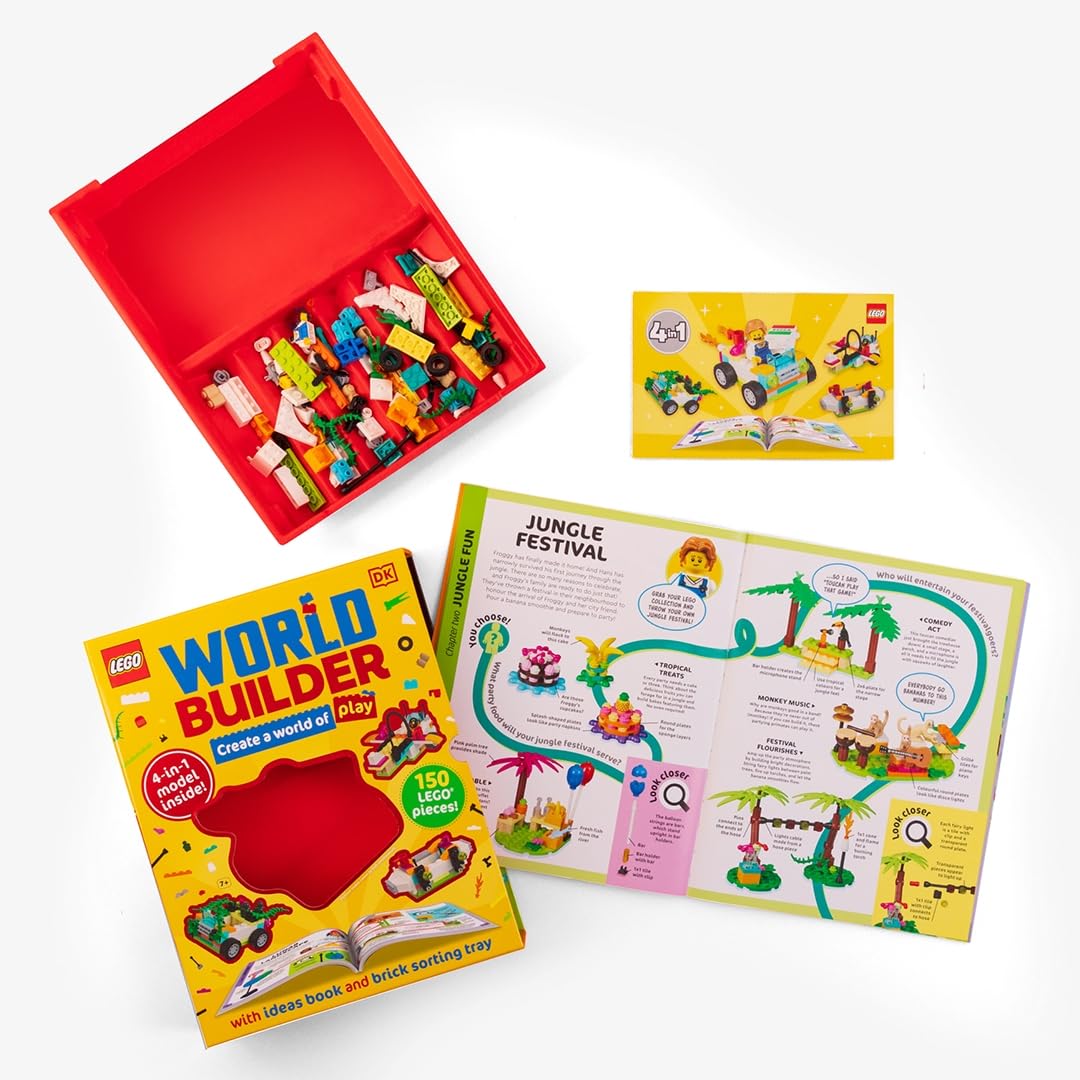 LEGO World Builder: Create a World of Play with 4-in-1 Model and 150+ Build Ideas! Tiptoi & Games