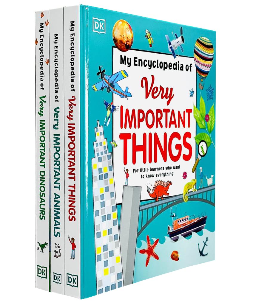My Encyclopedia of Very Important Things Collection 3 Books Set By DK (Things, Animals & Dinosaurs) Non-fiction