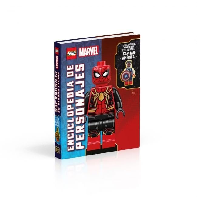 LEGO Marvel Enciclopedia de personajes: (incluye una minifigura exclusiva del Capitán América) book
