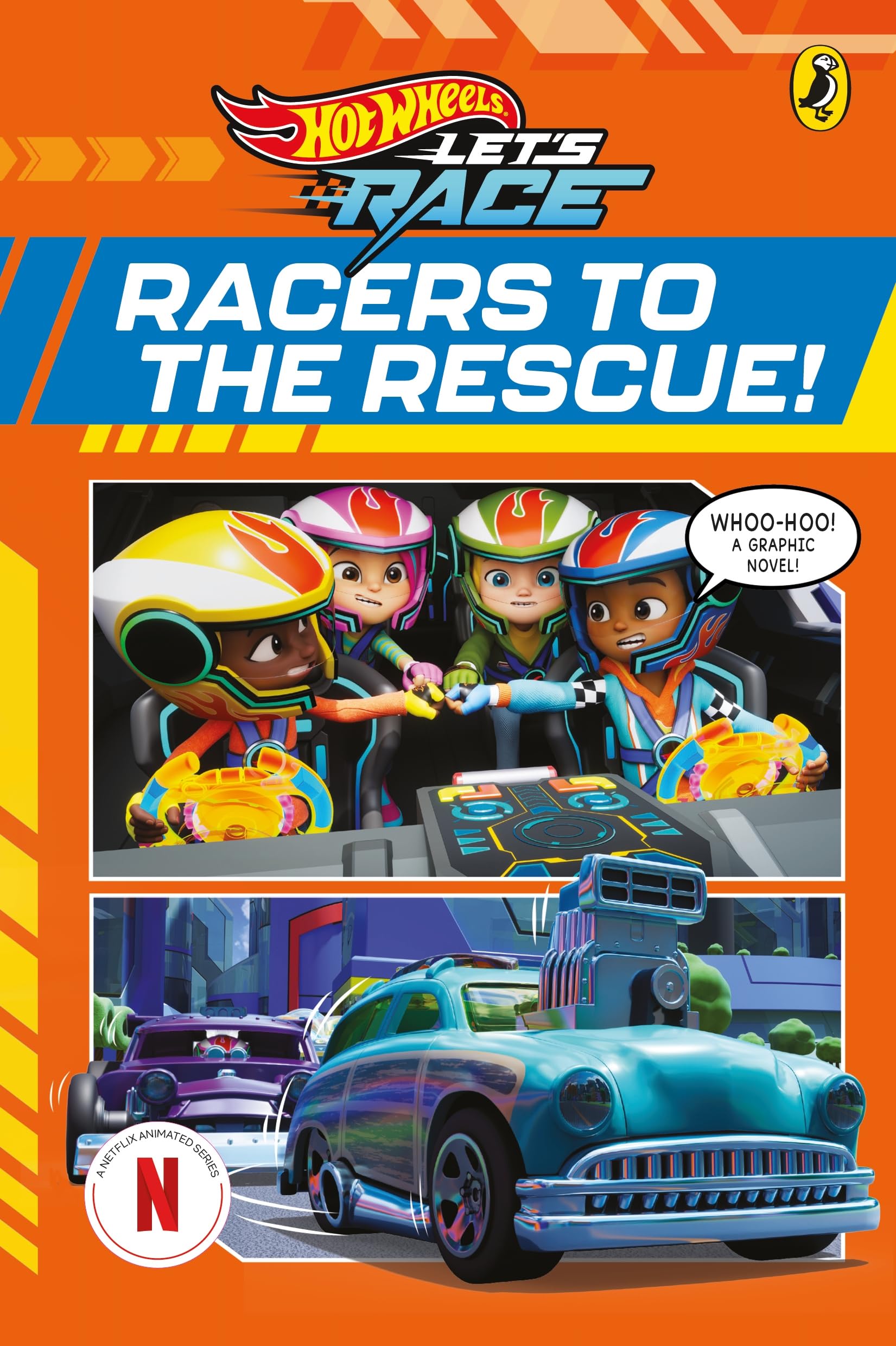 Hot Wheels: Let's Race: Racers to the Rescue!: Graphic Novel Manga