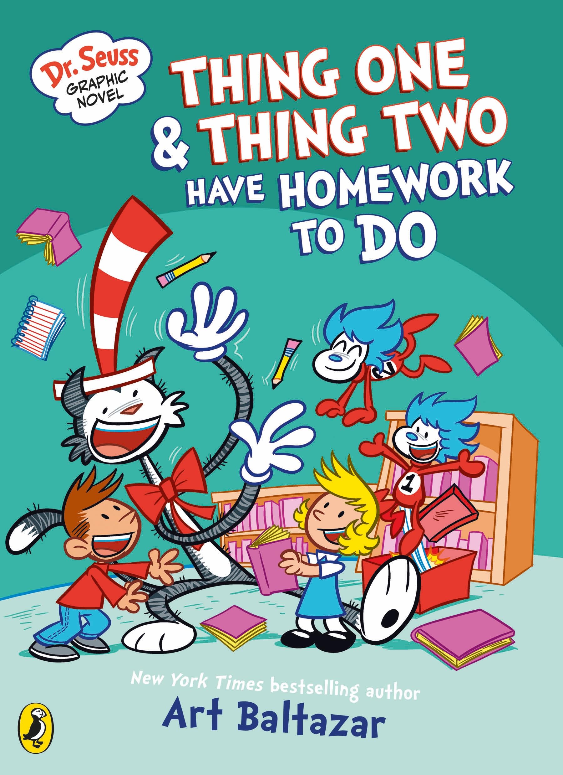 Dr Seuss Graphic Novel: Thing One and Thing Two Have Homework to Do Manga