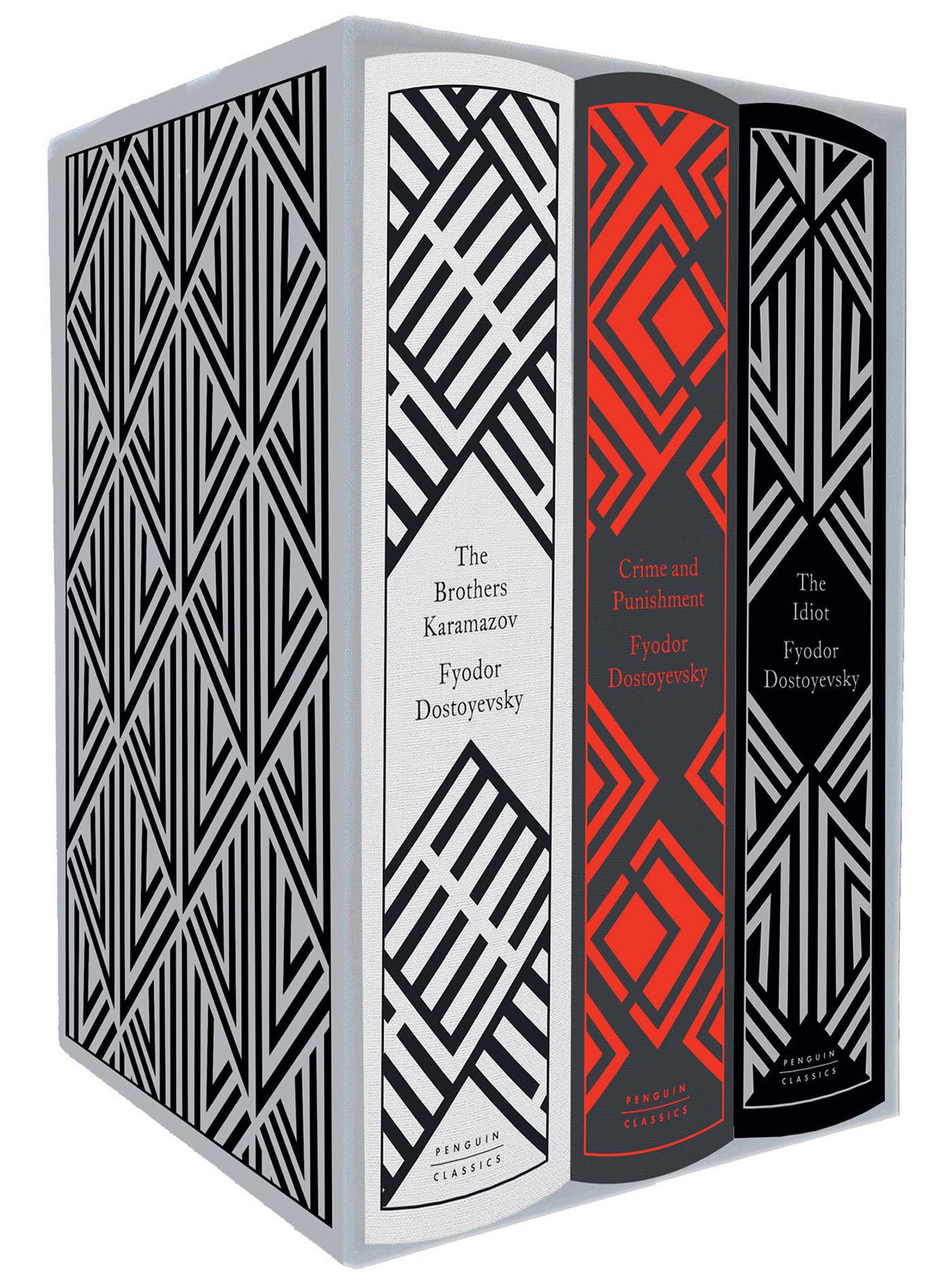 Fyodor Dostoyevsky Boxed Set: Crime and Punishment, The Idiot, The Brothers Karamazov Classics