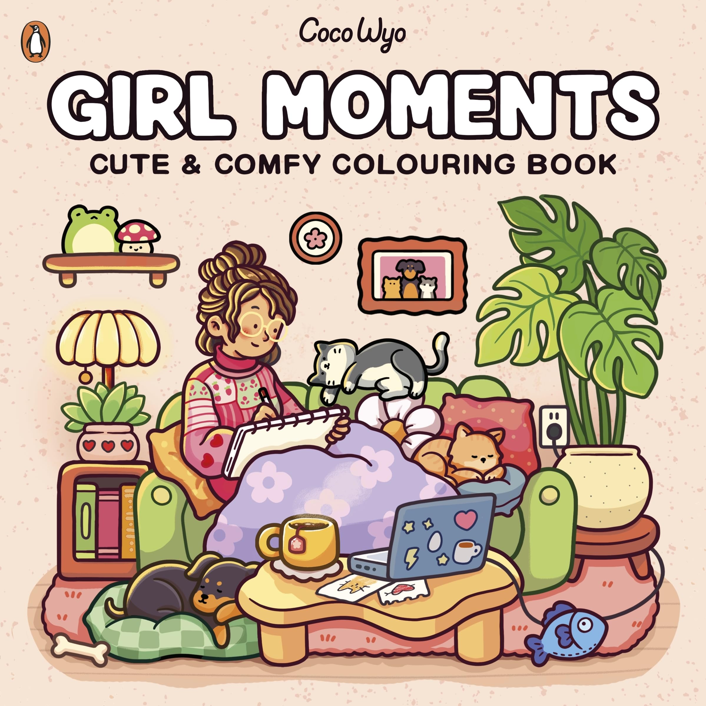 Girl Moments: A relaxing cosy colouring book for all ages, from the bestselling author (Coco Wyo) Hobbies & Crafts