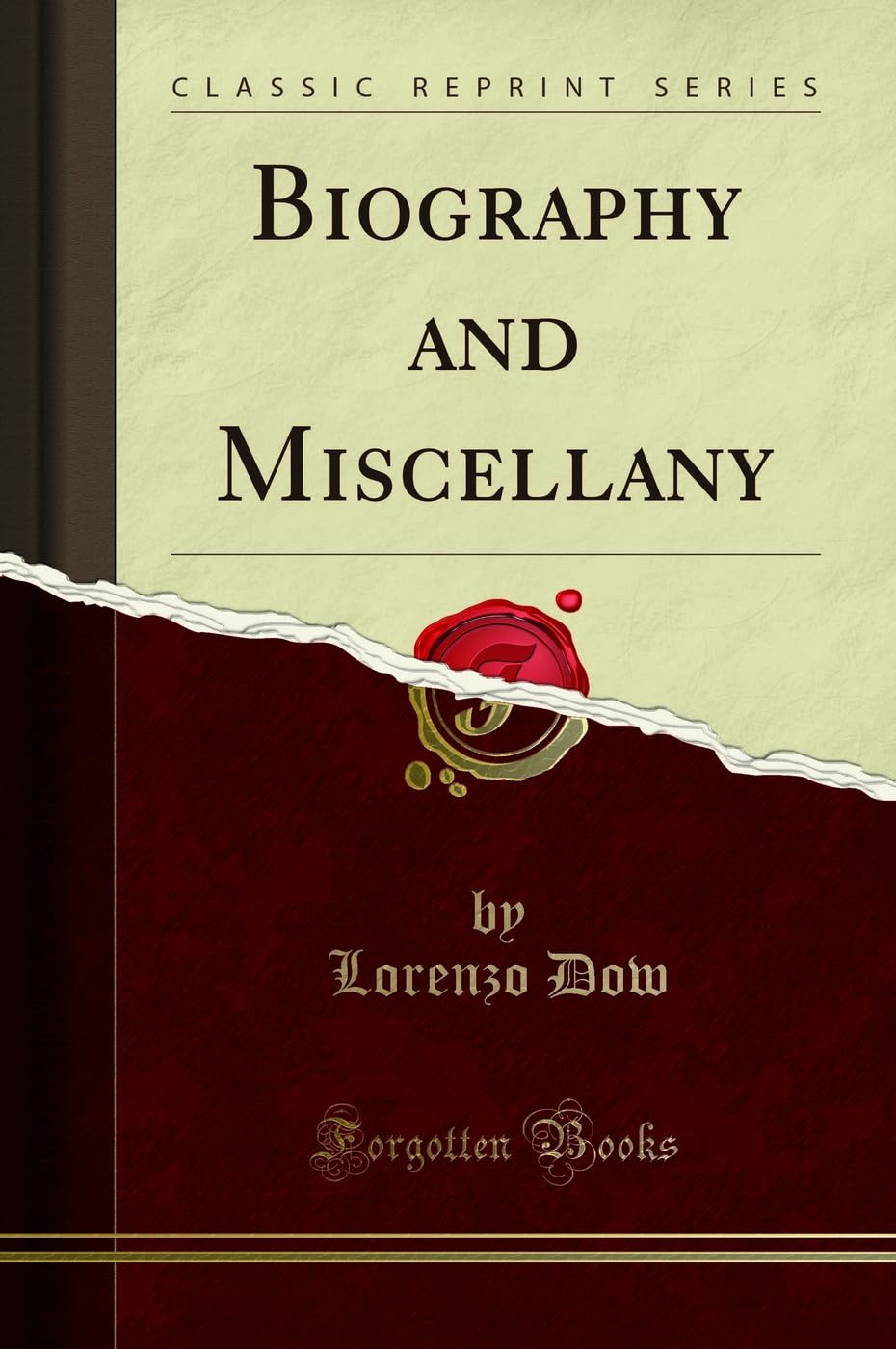 Product Image: Biography and Miscellany (Classic Reprint)