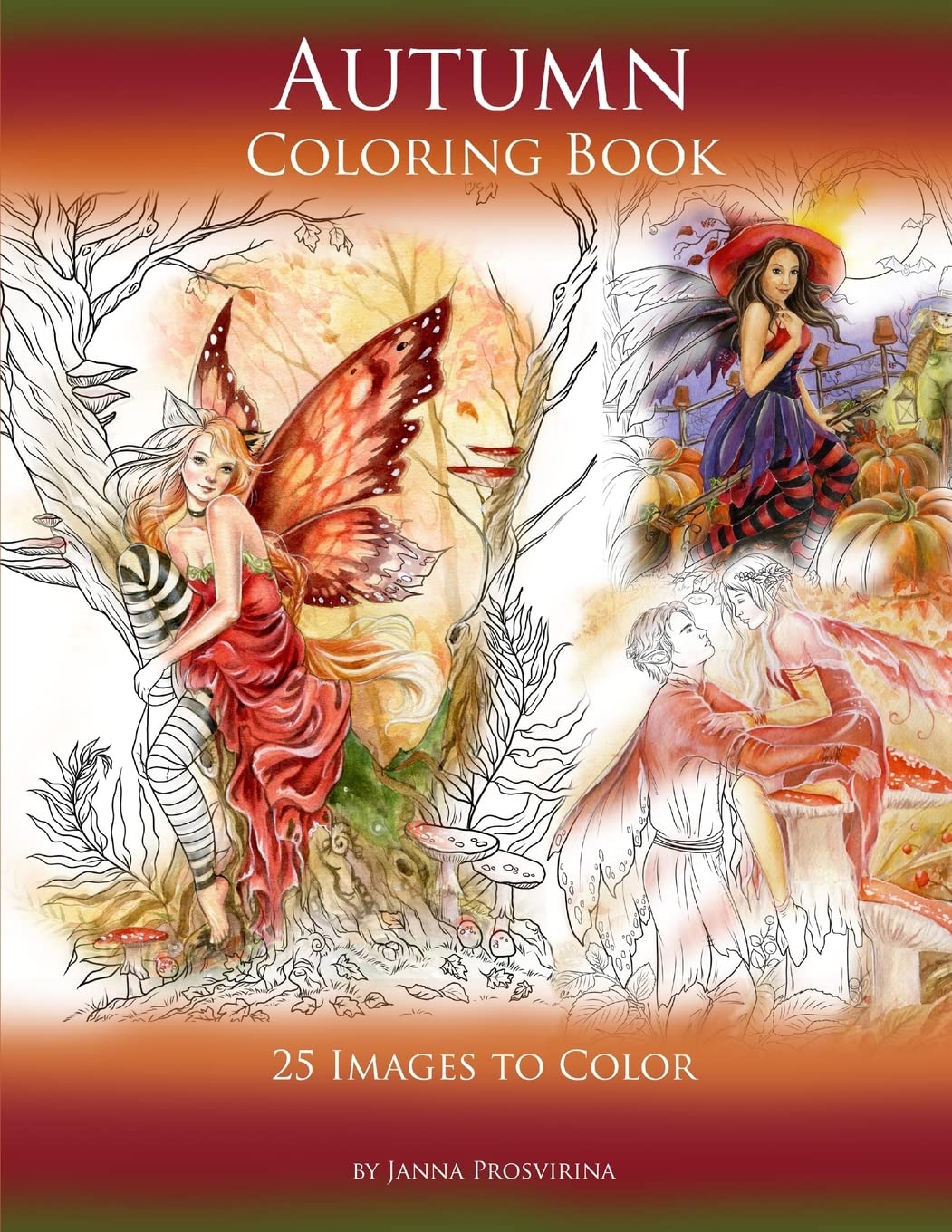 Autumn Coloring Book: 25 Images to Color Hobbies & Crafts