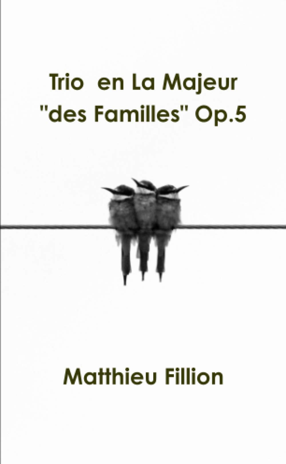 Trio en La Majeur "des Familles" Op.5 book