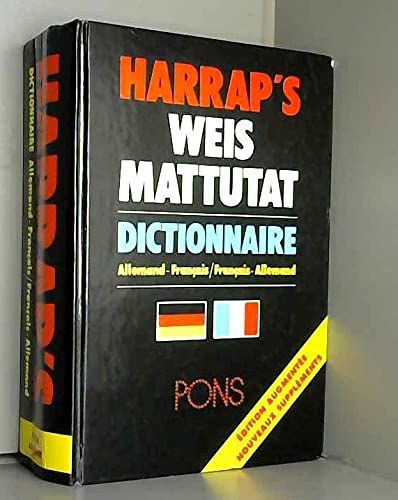 Harrap's Weis Mattutat: Dictionnaire allemand-français Pons Books