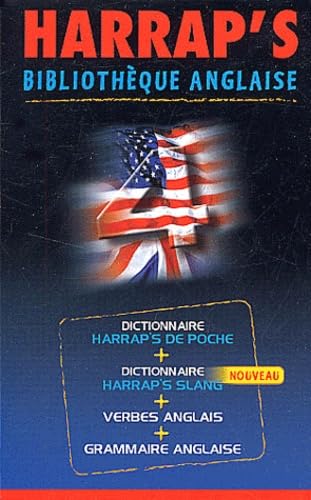 Bibliothèque anglaise Harrap's, Coffret 4 volumes : Harrap's de poche. Harrap's Slang. Verbes anglais. Grammaire anglaise Books