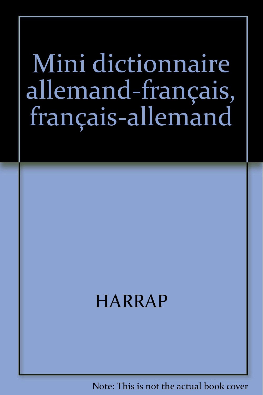 Mini dictionnaire allemand-français, français-allemand book