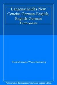 Langenscheidt's New Concise German-English, English-German Dictionary Foreign Languages ​​& Dictionaries