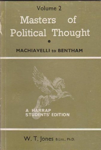 Masters of Political Thought: From Plato to Machiavelli v. 1 Books