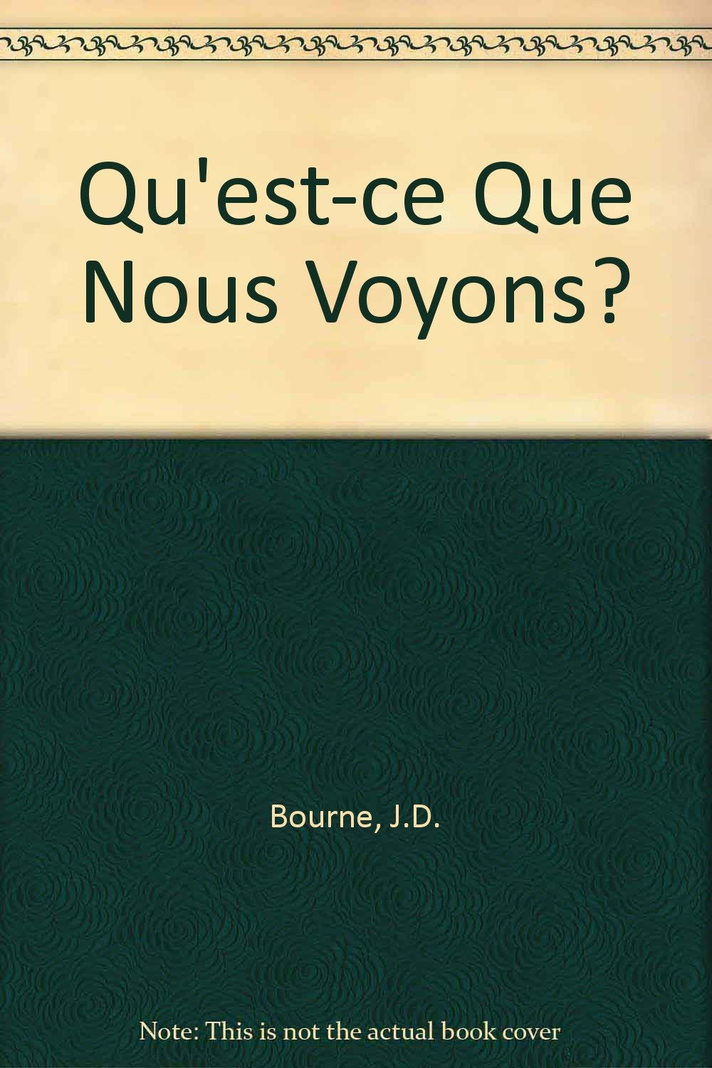 Qu'est-ce Que Nous Voyons? Books