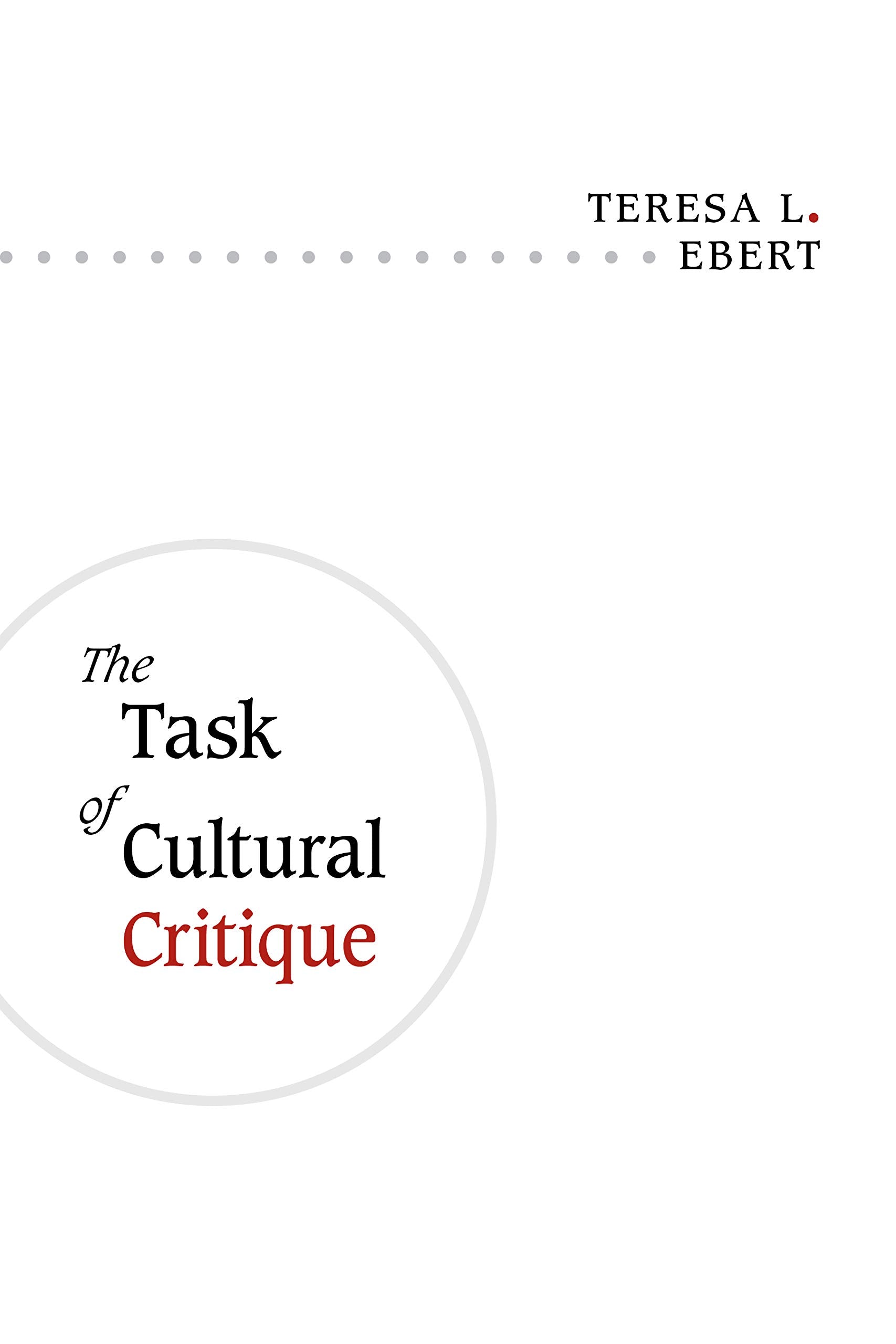 The Task of Cultural Critique Books