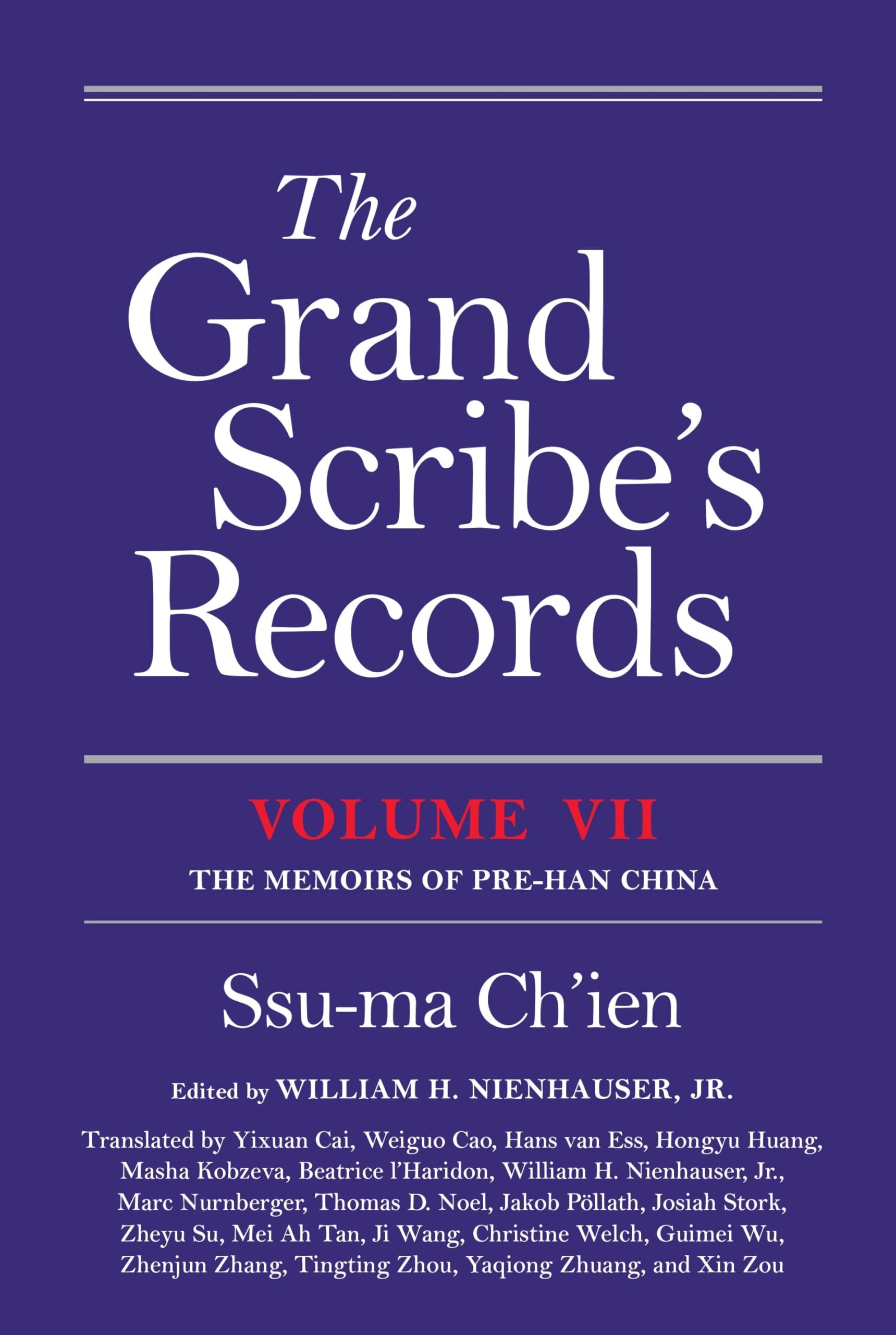The Grand Scribe's Records, Volume VII Contemporary literature