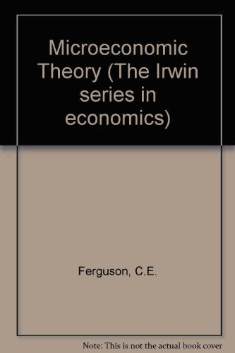 Microeconomic Theory (The Irwin series in economics) Books