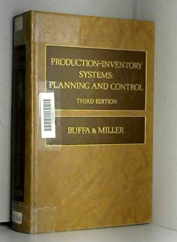 Product Image: Production-Inventory Systems: Planning and Control