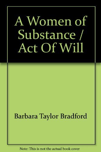 A Women of Substance / Act Of Will Books